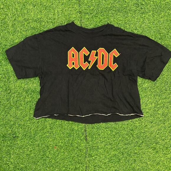 AC/DC Cropped Graphic Tee - Picture 1 of 4